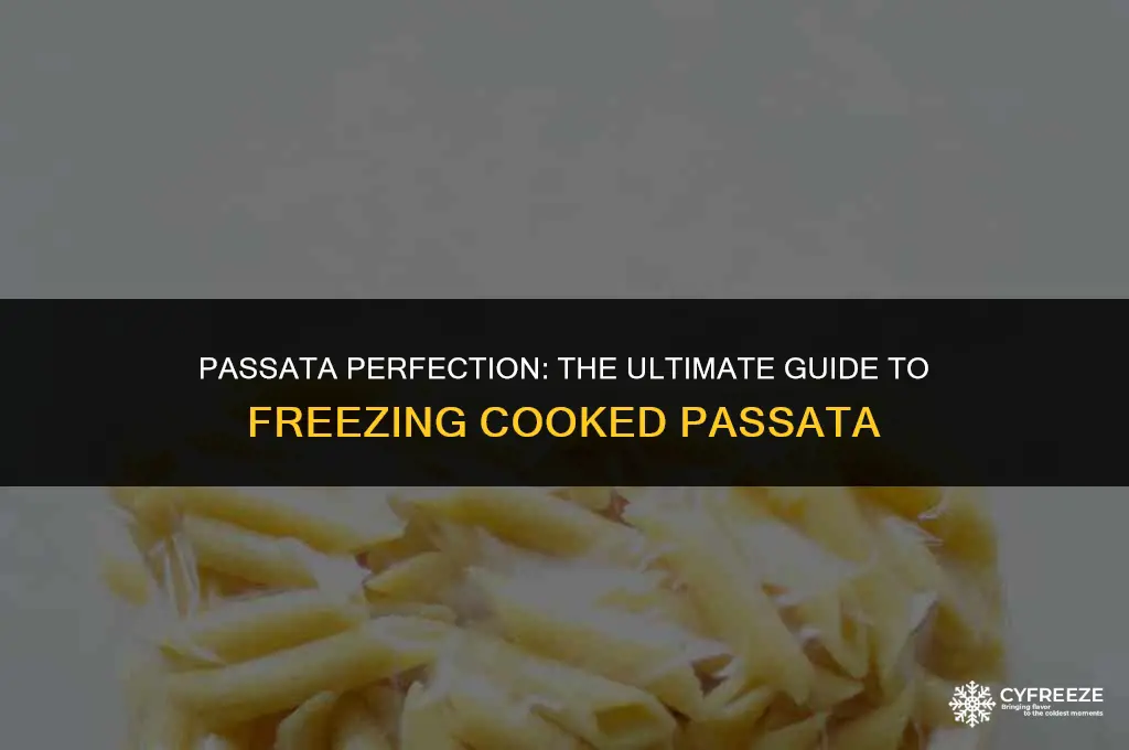 can i freeze cooked passata
