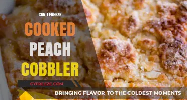 Sweet Success: Freezing Cooked Peach Cobbler for Later Delight