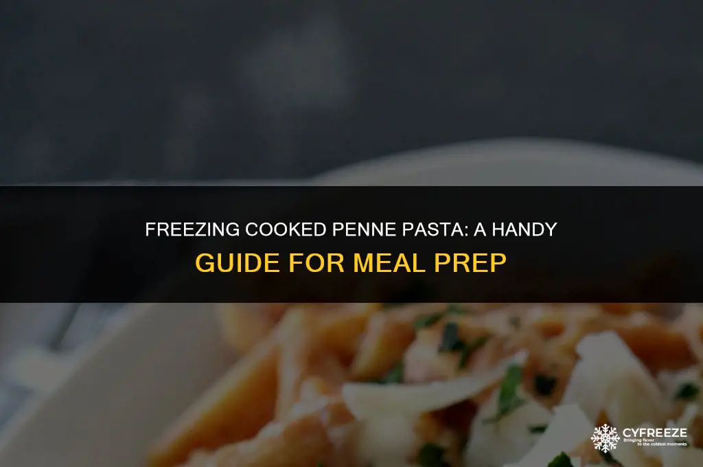 can i freeze cooked penne pasta