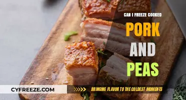 Freezing Cooked Pork and Peas: A Handy Guide