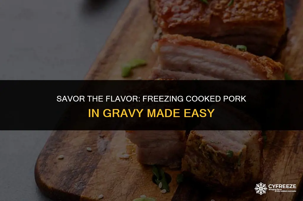 can i freeze cooked pork in gravy