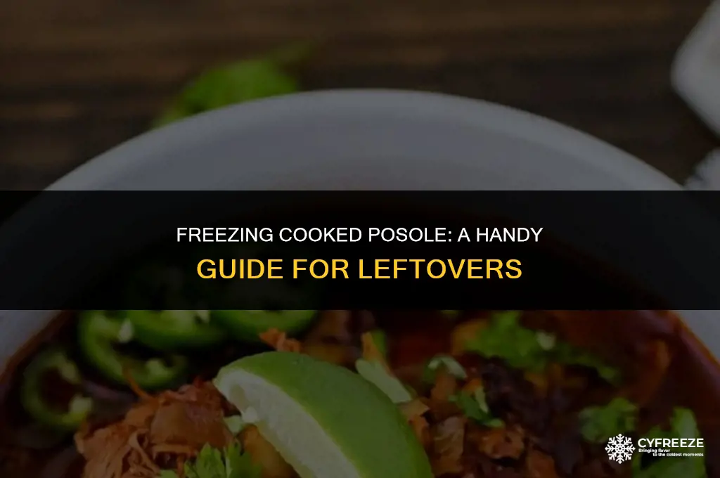can i freeze cooked posole