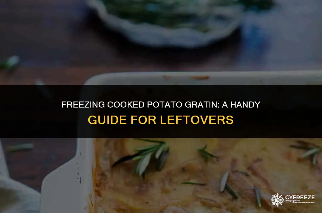 can i freeze cooked potato gratin
