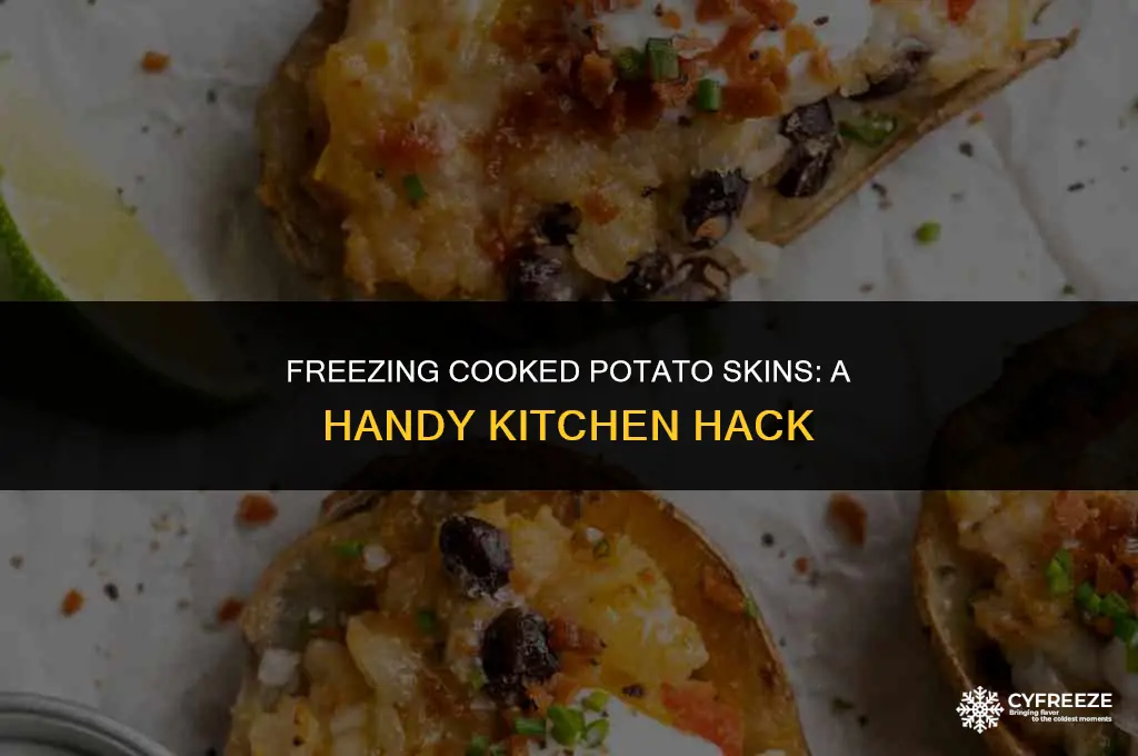 can i freeze cooked potato skins