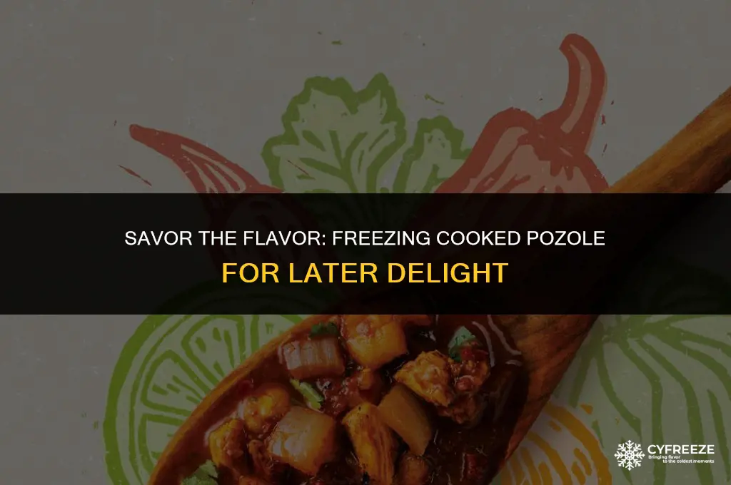 can i freeze cooked pozole