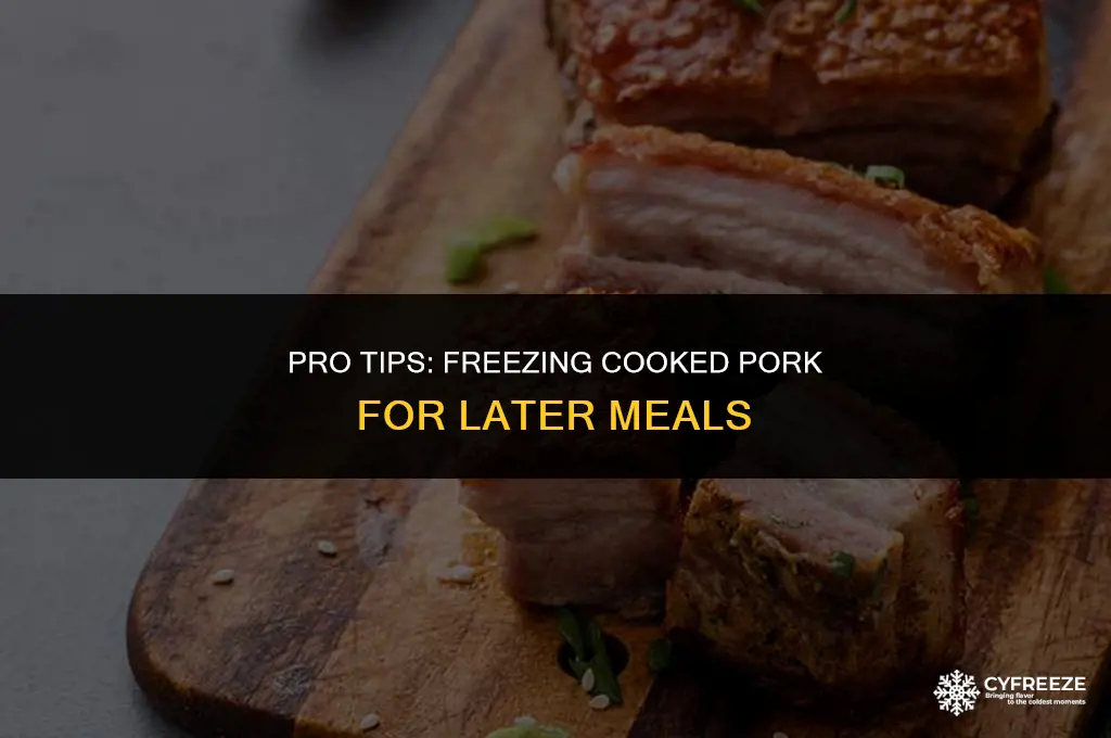 can i freeze cooked prok