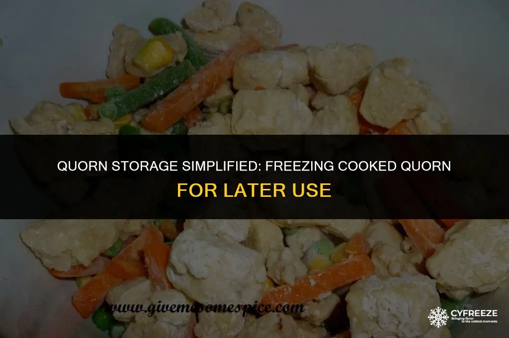 can i freeze cooked quorn