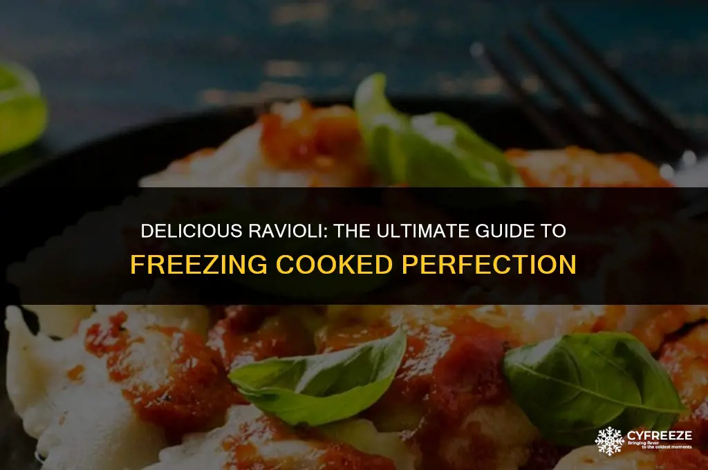 can i freeze cooked ravioli