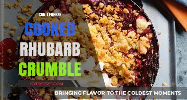 Freezing Cooked Rhubarb Crumble: A Handy Guide for Leftovers