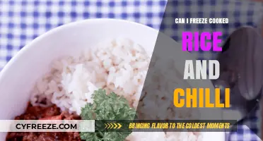 Freezing Cooked Rice and Chili: A Convenient Meal Prep Guide