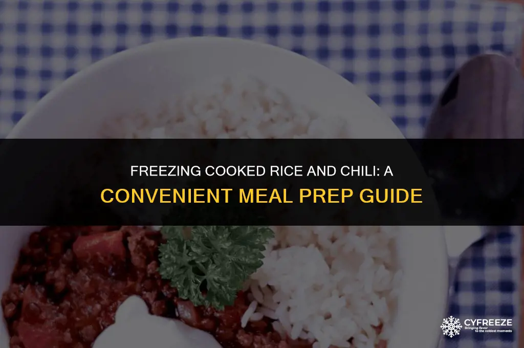 can i freeze cooked rice and chilli