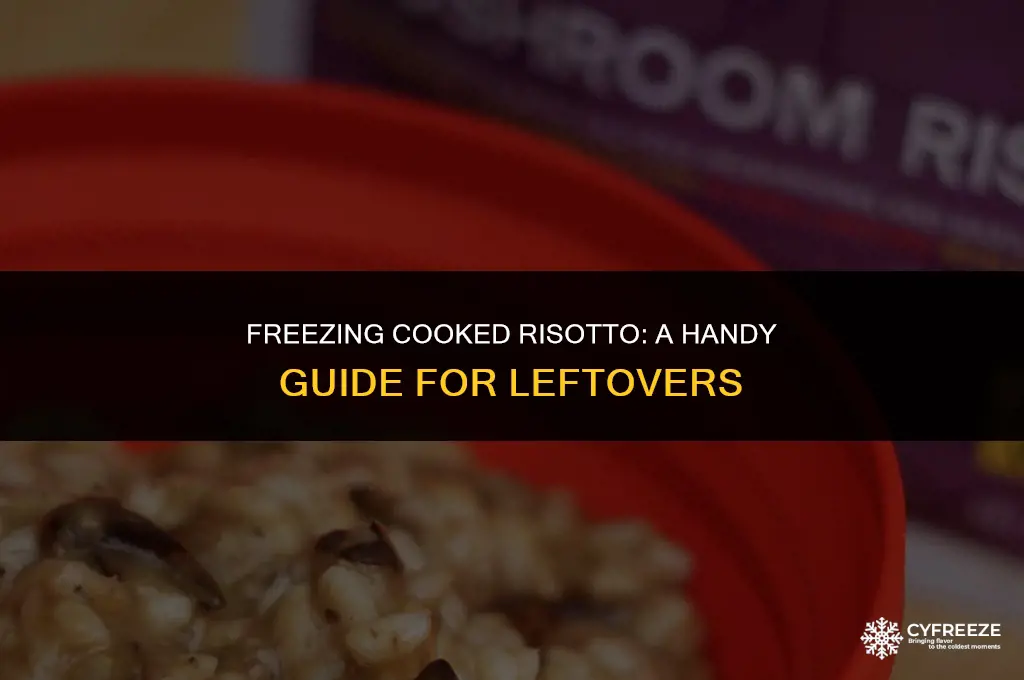 can i freeze cooked risoto