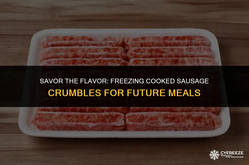 can i freeze cooked sausage crumbles