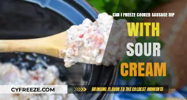 Savor the Flavor: Freezing Cooked Sausage Dip with Sour Cream