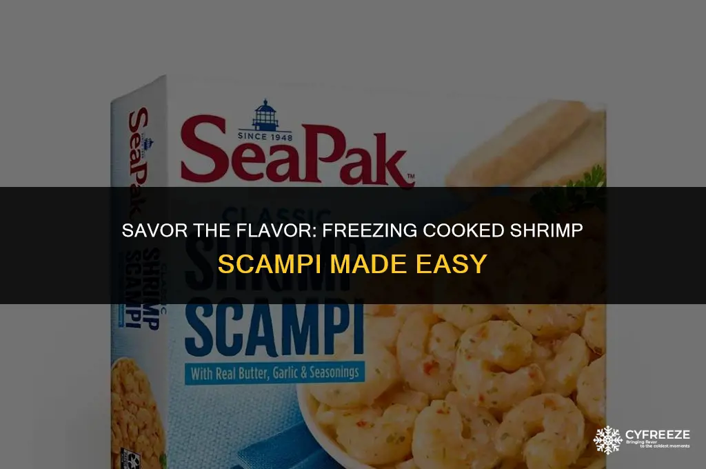 can i freeze cooked shrimp scampi
