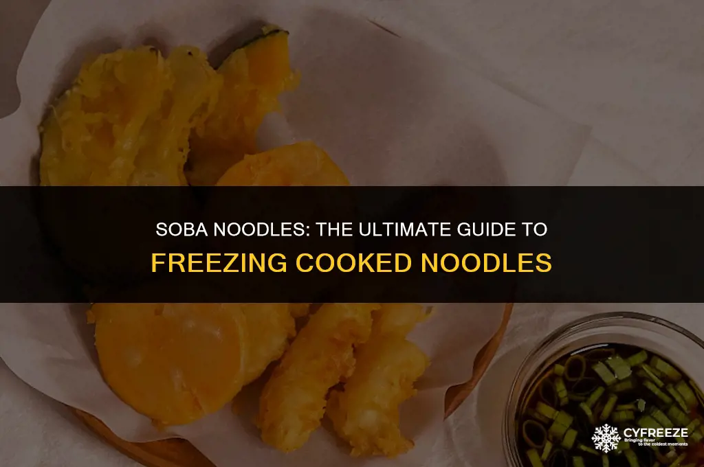 can i freeze cooked soba noodles