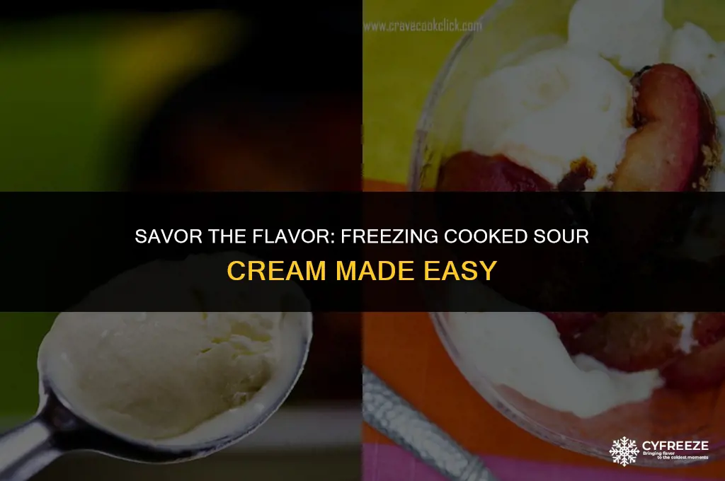 can i freeze cooked sour cream