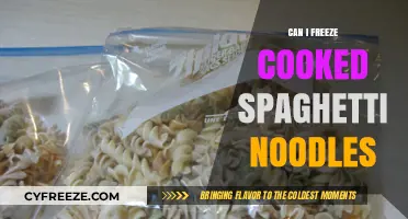 Freezing Cooked Spaghetti Noodles: A Handy Kitchen Hack