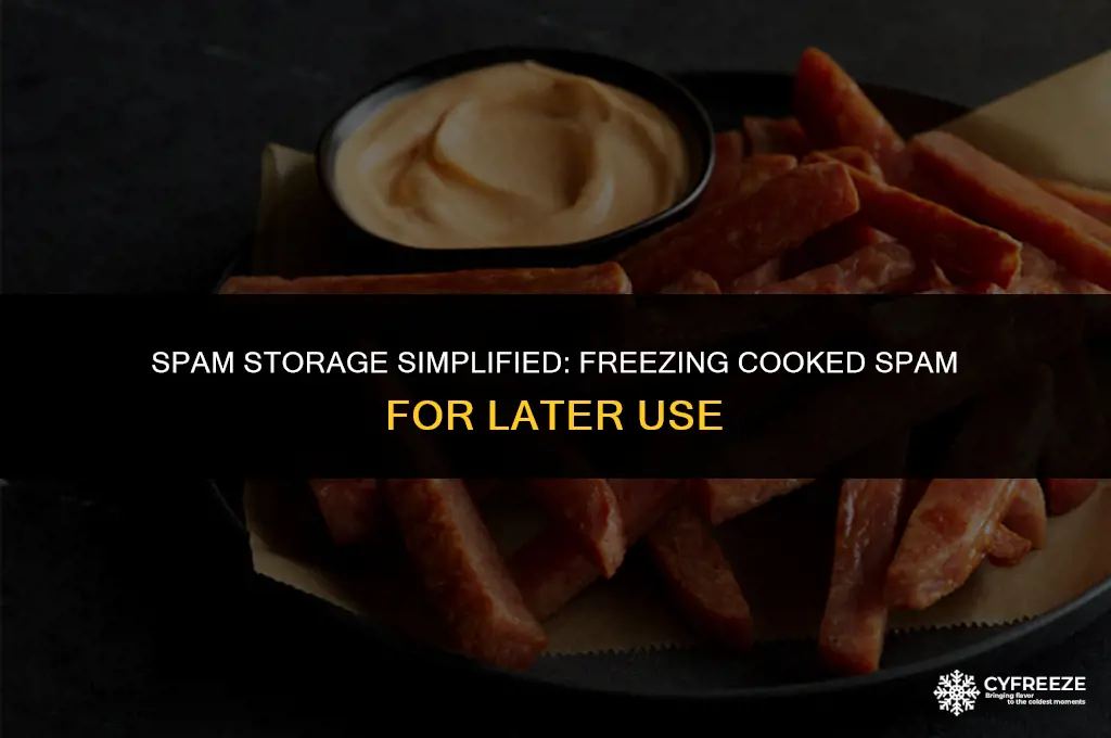 can i freeze cooked spam