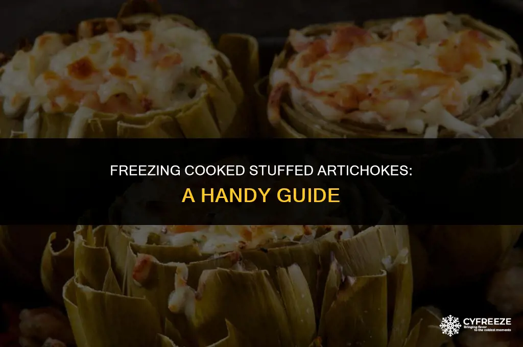 can i freeze cooked stuffed artichokes