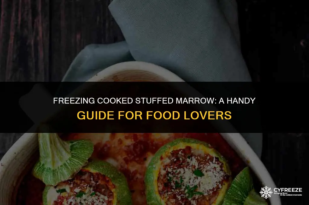 can i freeze cooked stuffed marrow