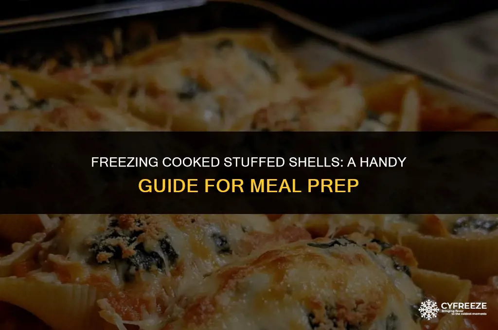 can i freeze cooked stuffed shells