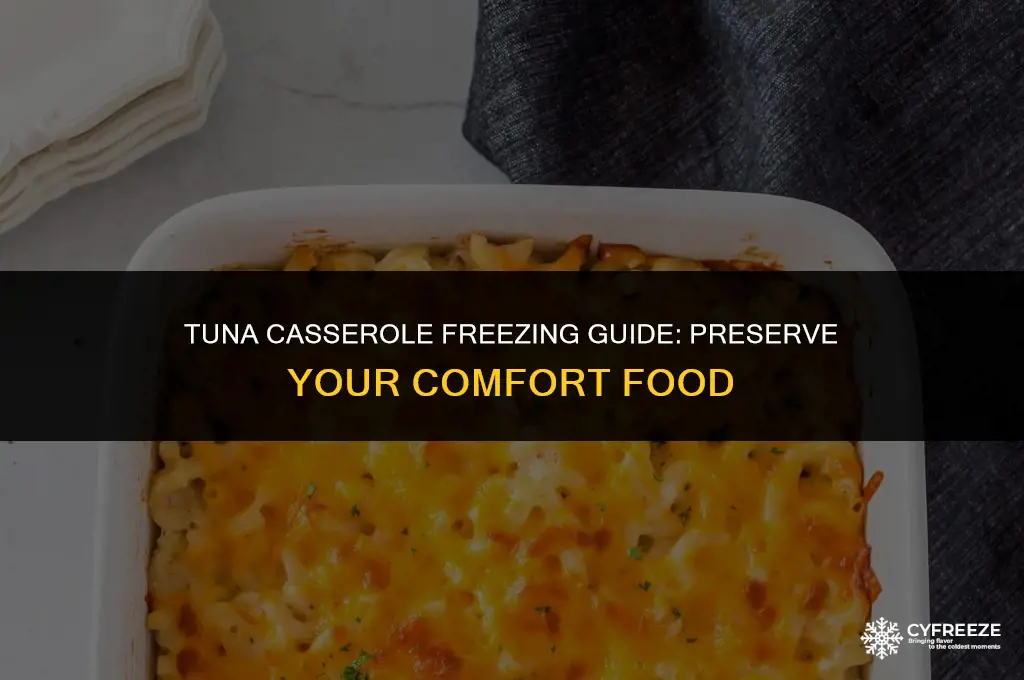 can i freeze cooked tuna casserole