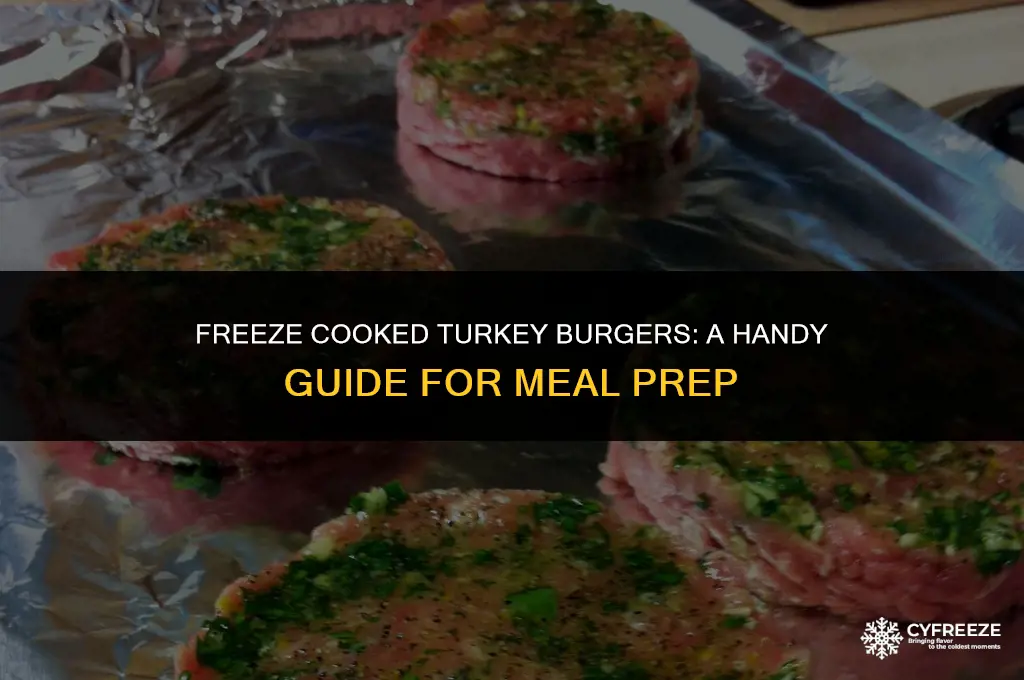 can i freeze cooked turkey burgers