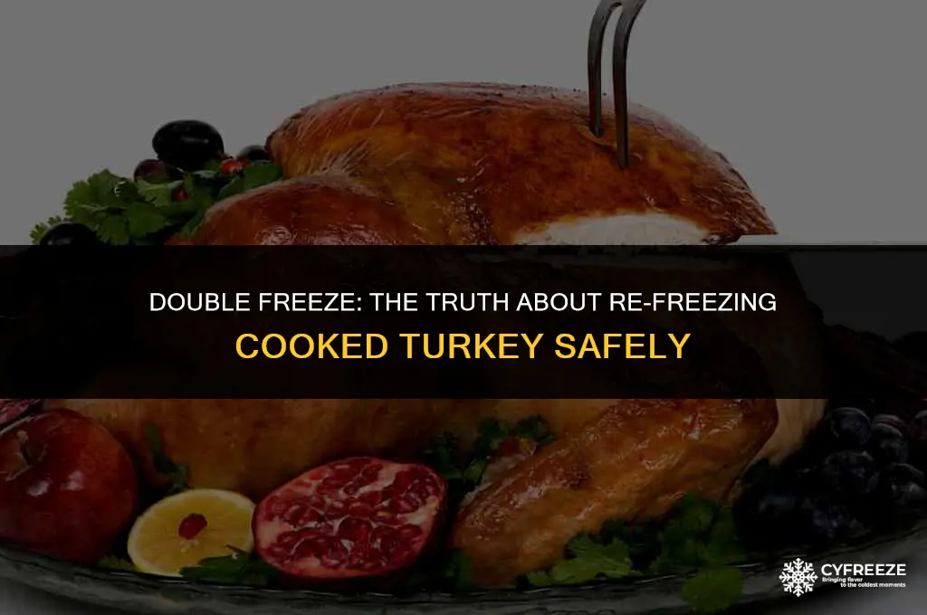 can i freeze cooked turkey twice