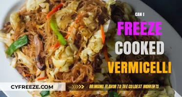 Freezing Cooked Vermicelli: A Handy Guide for Meal Prep