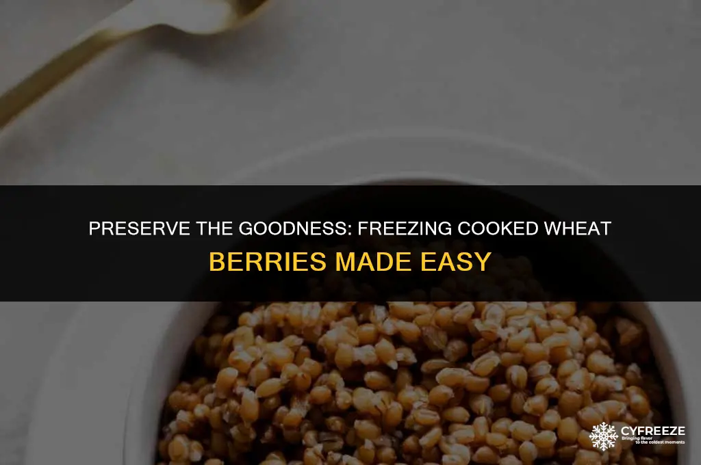 can i freeze cooked wheat berries