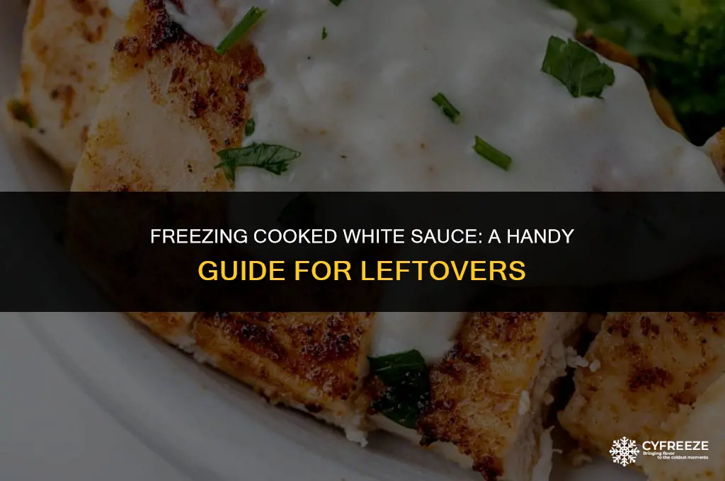 can i freeze cooked white sauce