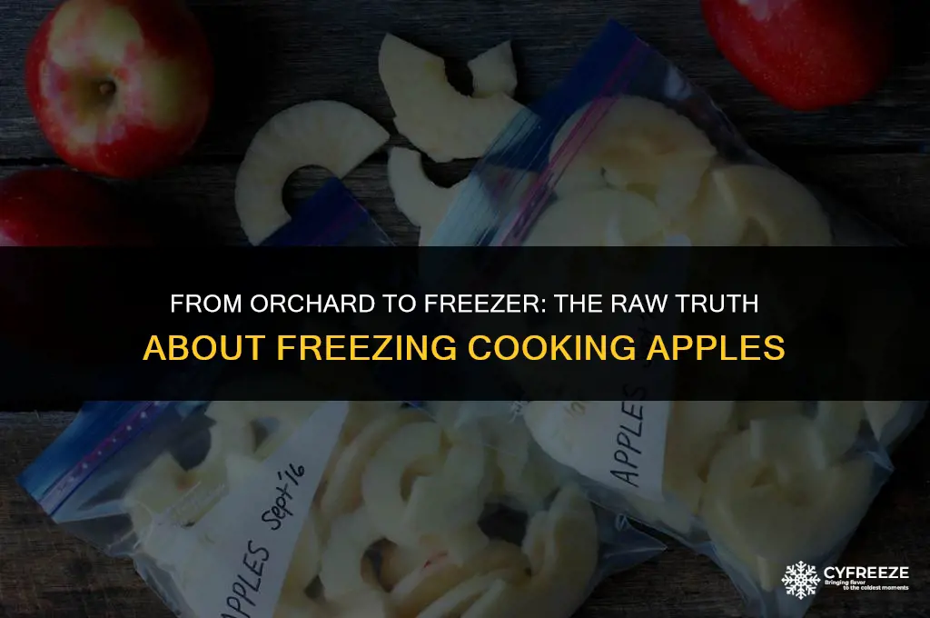 can i freeze cooking apples raw