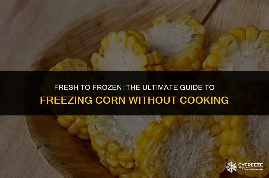 can i freeze corn without cooking it