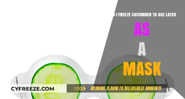 Freezing Cucumber for Skincare: A Guide to DIY Face Masks