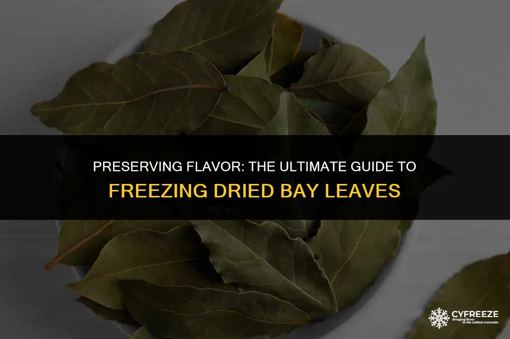 can i freeze dried bay leaves