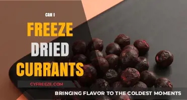 Reviving Dried Currants: The Ultimate Freezing Guide