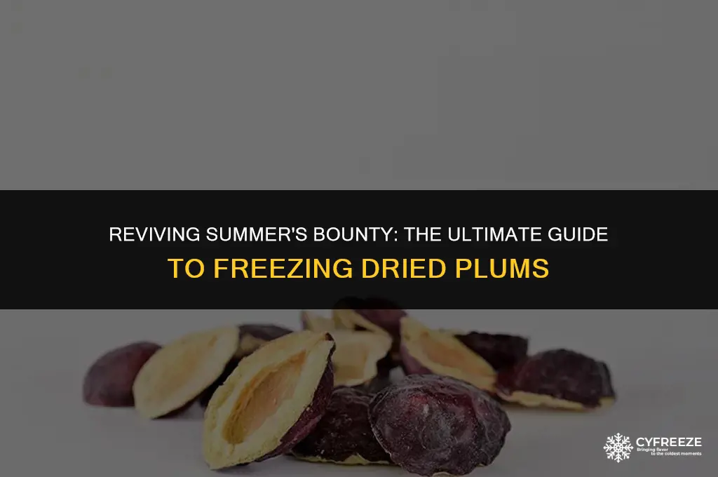 can i freeze dried plums