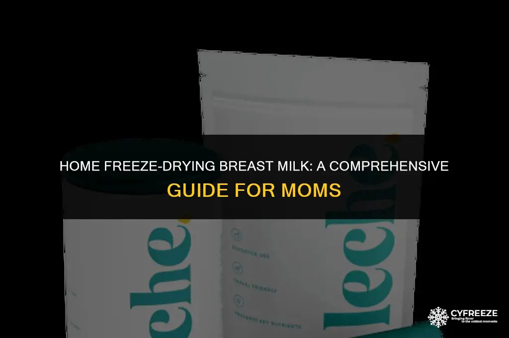 can i freeze dry breast milk at home