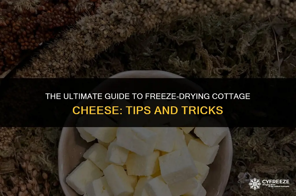 can i freeze dry cottage cheese