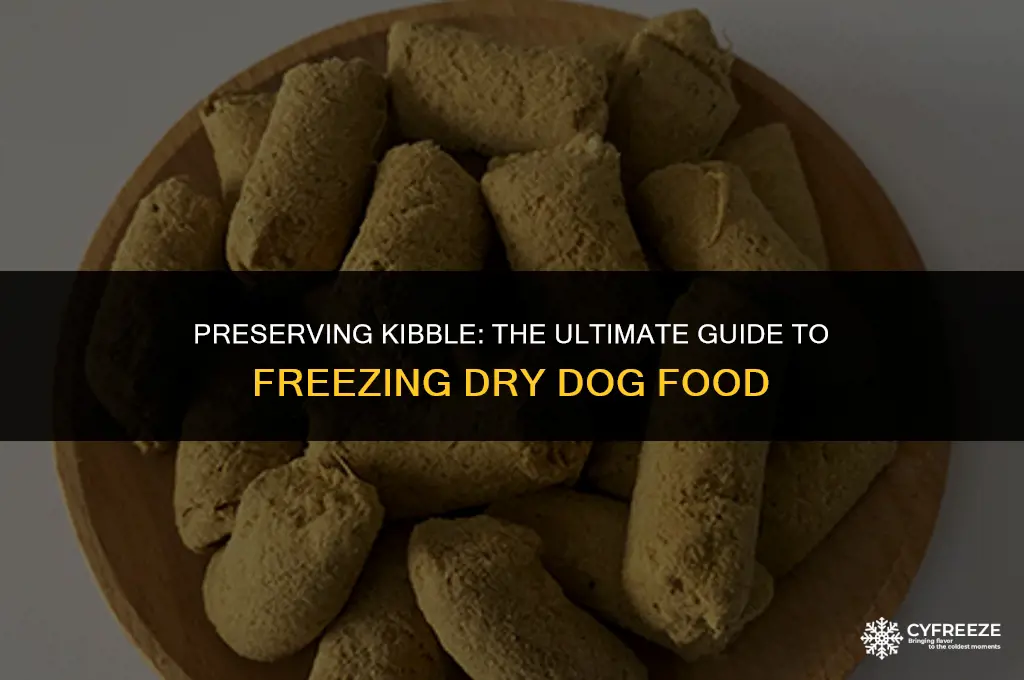 can i freeze dry dog food to keep it fresh