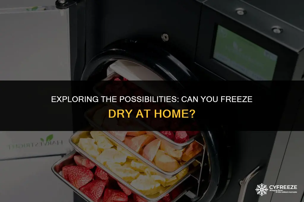 can i freeze dry in my deep freezer