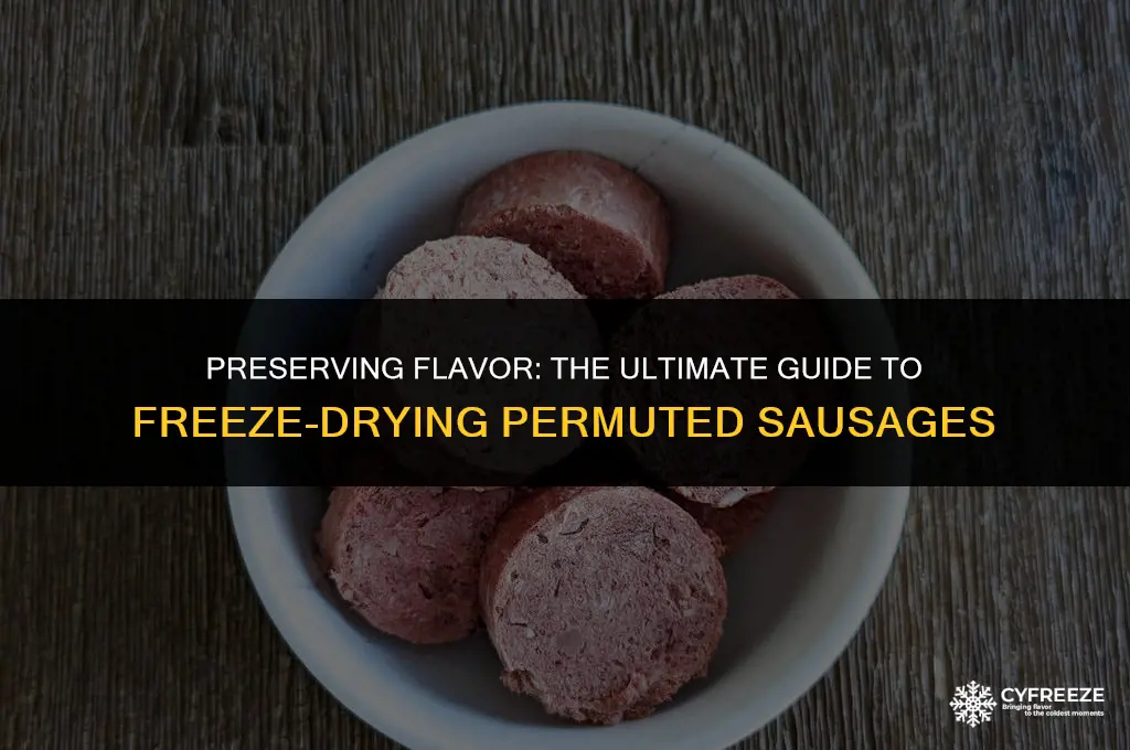 can i freeze dry permwnted sausages