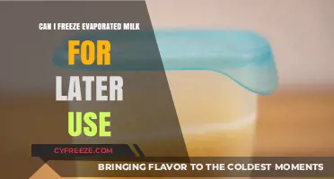 Freezing Evaporated Milk: A Handy Guide for Later Use