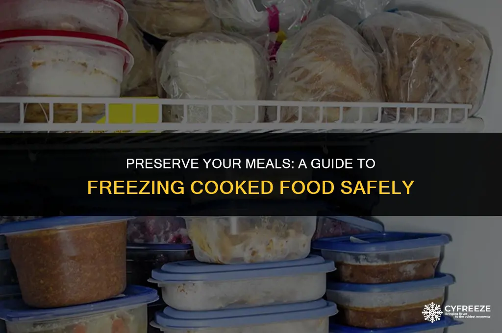 can i freeze food after cooking