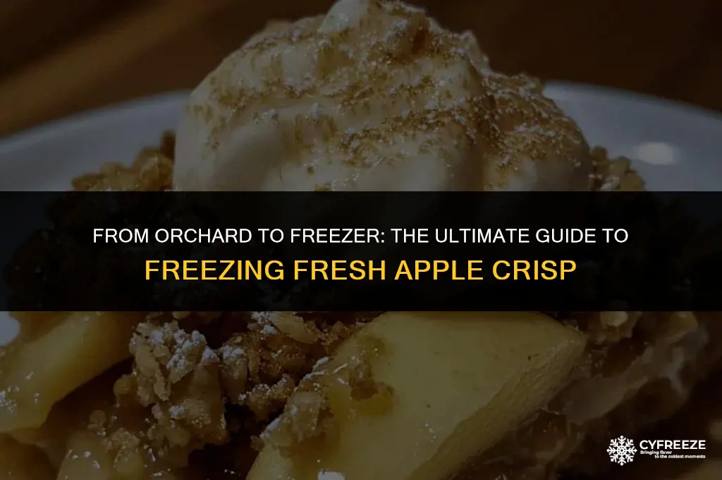 can i freeze fresh apple crisp