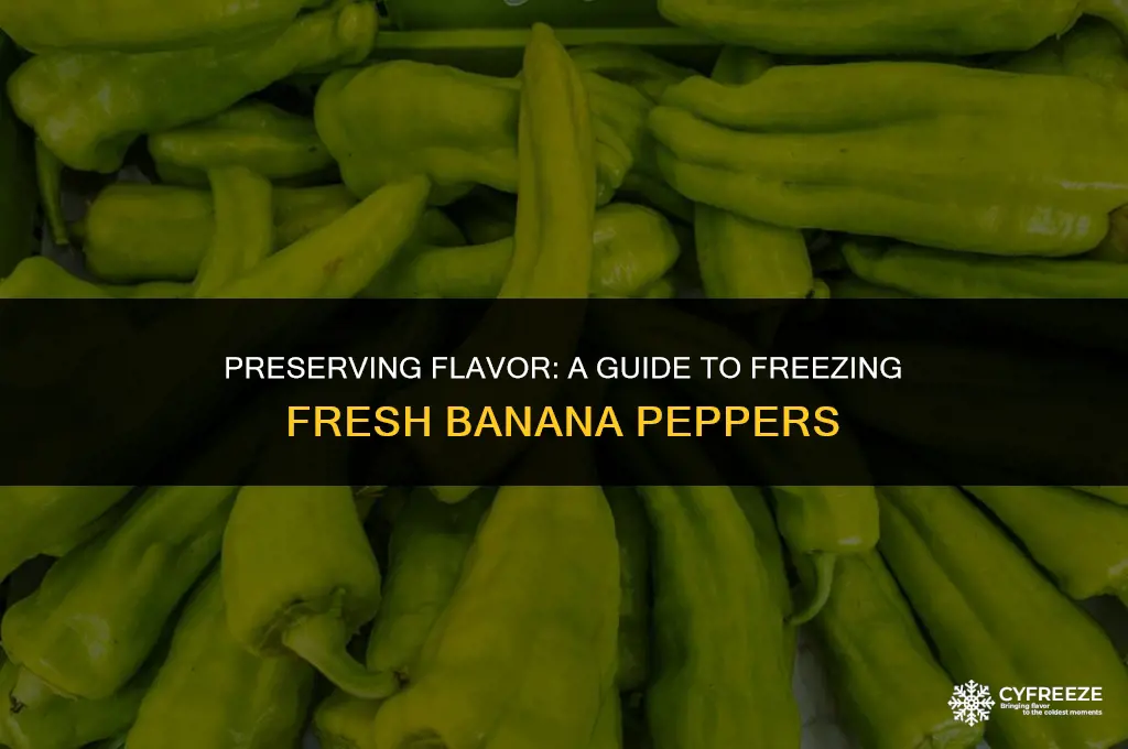 can i freeze fresh banana peppers