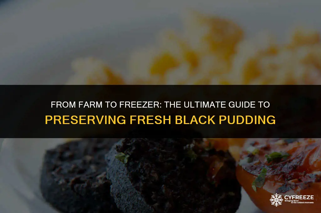can i freeze fresh black pudding