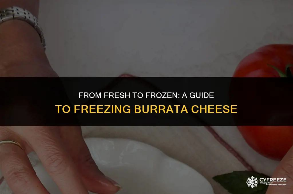 can i freeze fresh burrata