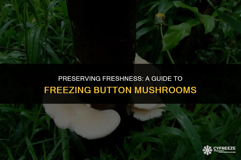 can i freeze fresh button mushrooms